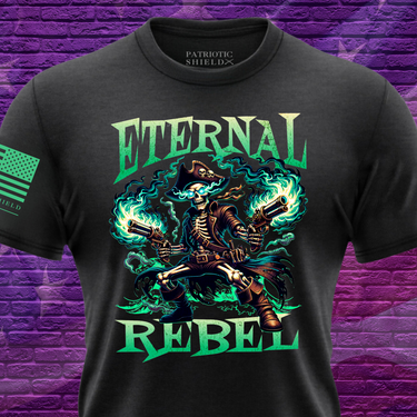 Patriotic Halloween rebel shirt for warriors